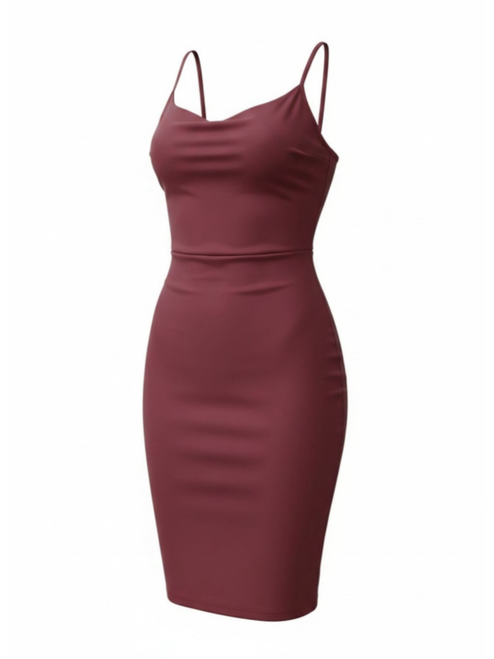 ASOS Burgundy Red Bodycon Dress Size 6